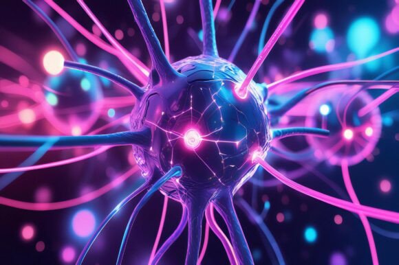 A Close Up of a Glowing Purple and Blue: A Versatile Design for Creative Projects