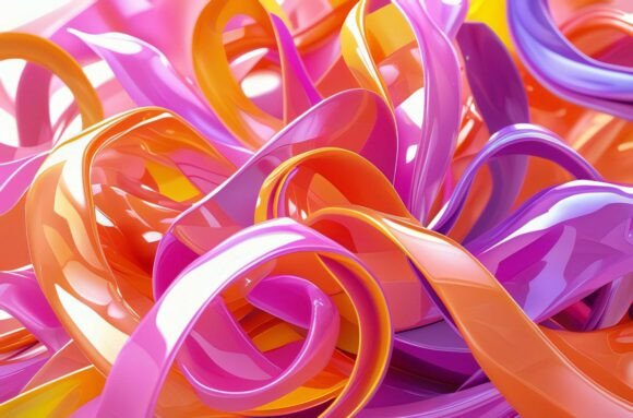 A Close Up of Colorful Plastic: A Versatile Design Resource