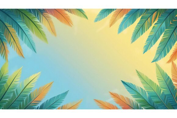 A Colorful Leaves in a Frame: Enhance Your Creative Projects with a Stunning Background Image