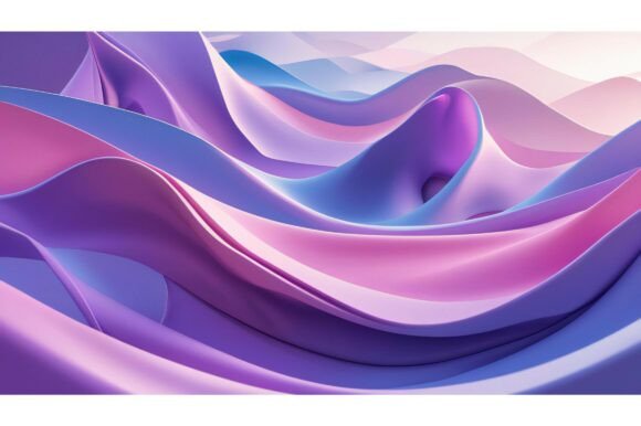A Colorful Wavy Shapes