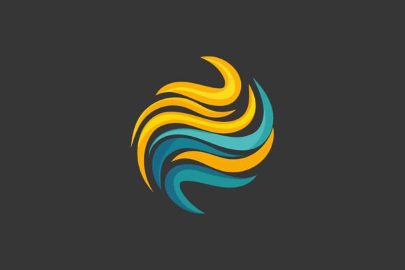 Abstract Spherical Wave Logo: A Dynamic Tool for Modern Branding