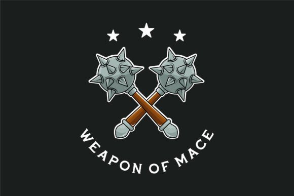 Cross Mace Weapon Logo Vector Design: A Versatile Symbol for Fantasy and Business