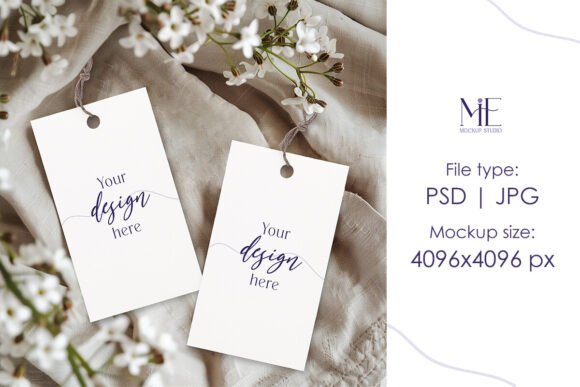 Gift Tag Present Label Mockup and Favor Tag: A Creative Solution for Designers